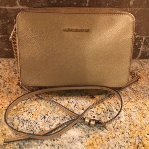 Michael Kors Gold Crossbody Bag